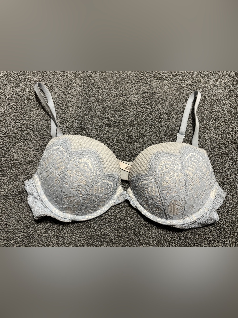 Victoria's Secret Light Blue Lace Push-Up Bra